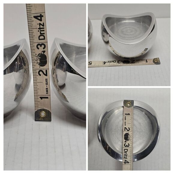 Nambe Lasso Candle Holder MCM 6176 Neil Cohen Vintage 1998 Metal Pair - Picture 7 of 9